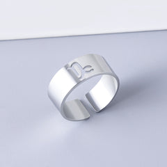 Virgo Zodiac Stainless Steel Ring with Card Packaging