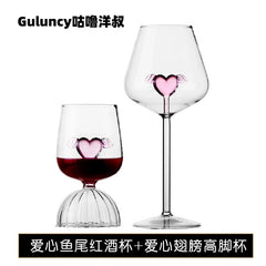 Luxury Crystal Wine Glass Set with Decanter and Goblets