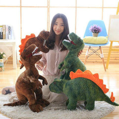 Plush Dinosaur Figures T-Rex Triceratops for Kids