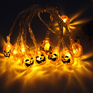 LED Pumpkin Lantern String Lights for Halloween Decor
