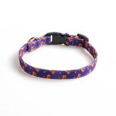 Halloween Pet Collar with Bowknot and Ghost Pattern
