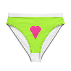 All-Over Print Recycled High-Waisted Bikini Bottom