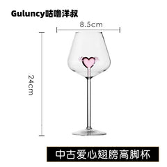 Luxury Crystal Wine Glass Set with Decanter and Goblets