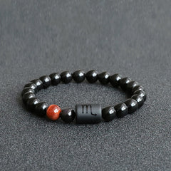Natural Stone Agate Zodiac Couple Bracelets (Scorpio/Aries)