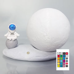 Moon Lamp Astronaut Creative Rotating Starry Light