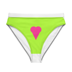 All-Over Print Recycled High-Waisted Bikini Bottom