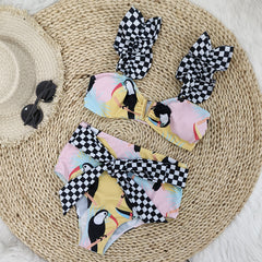 2024 High-Waisted Woodpecker Print Women's Bikini