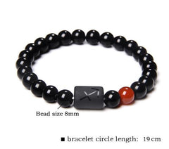 Natural Stone Agate Zodiac Couple Bracelets (Scorpio/Aries)