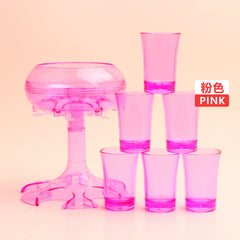Transparent Wine Decanter Set with 6 Glasses