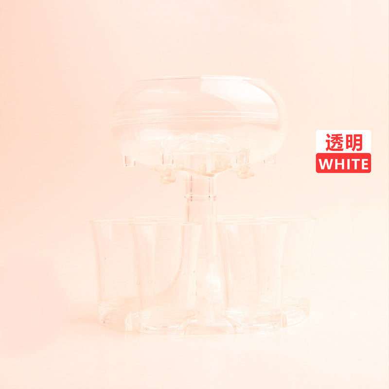 Transparent Wine Decanter Set with 6 Glasses