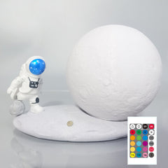 Moon Lamp Astronaut Creative Rotating Starry Light