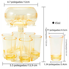 Transparent Wine Decanter Set with 6 Glasses