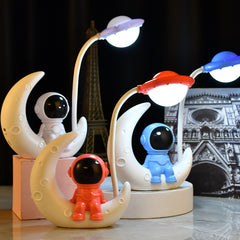 Astronaut Moon Night Light LED Desk Lamp for Students