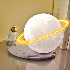 Moon Lamp Astronaut Creative Rotating Starry Light
