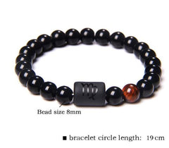 Natural Stone Agate Zodiac Couple Bracelets (Scorpio/Aries)