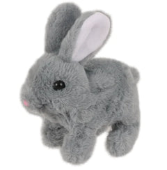 Lifelike Electric White Bunny Plush