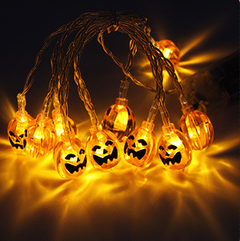 LED Pumpkin Lantern String Lights for Halloween Decor