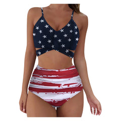 2023 Leopard Print High-Waisted Bikini Set