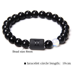 Natural Stone Agate Zodiac Couple Bracelets (Scorpio/Aries)