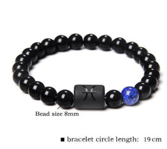 Natural Stone Agate Zodiac Couple Bracelets (Scorpio/Aries)