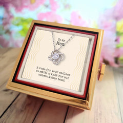 Love Knot with Rotating Rose Gift Box - A Rose For Your Endless Warmth