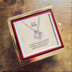 Love Knot with Rotating Rose Gift Box - A Rose For Your Endless Warmth