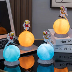Suspended Space Astronaut Moon Night Light (1pc)