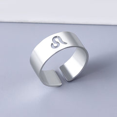 Virgo Zodiac Stainless Steel Ring with Card Packaging