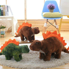 Plush Dinosaur Figures T-Rex Triceratops for Kids