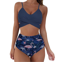 2023 Leopard Print High-Waisted Bikini Set