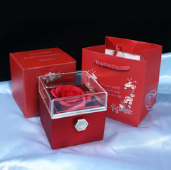 Rotating Rose Soap Flower Gift Box