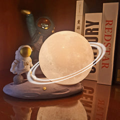 Moon Lamp Astronaut Creative Rotating Starry Light